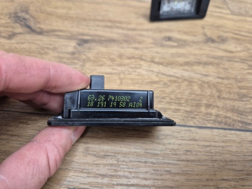 BMW F40 G30 G31 light signs REJESTRACYJNEJ backlight KOMPLET 7410302