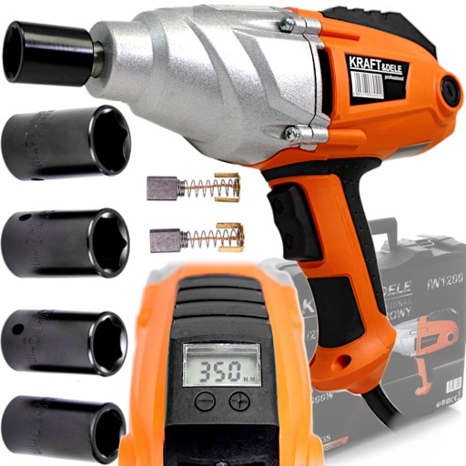 ЕЛЕКТРИЧНИЙ ГАЙКОВЕРТ ДЛЯ КОЛІС 800NM LCD 2000W РЕГУЛЮВАННЯ КРУТНОГО МОМЕНТУ 1/2 