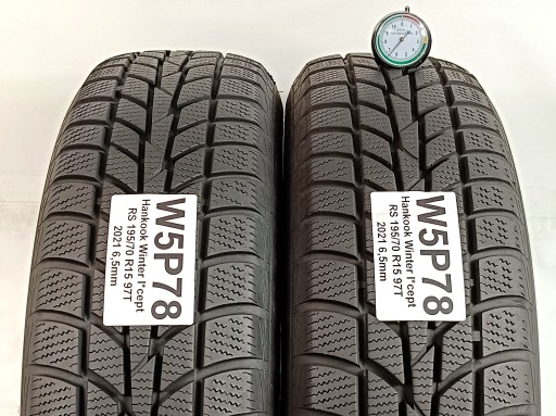 2x Hankook Winter I*cept RS 195/70 R15 2021 года как новые!