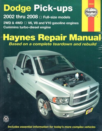 DODGE RAM 1500 (2002-2008 гг.) РУКОВОДСТВО ПО РЕМОНТУ И ОПИСАНИЕ КОНСТРУКЦИИ АВТОМОБИЛЯ