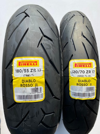 ШИНЫ PIRELLI DIABLO ROSSO II 120/70/17 180/55/17