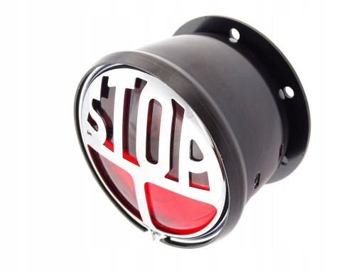 LA-344 - ЗАДНІЙ ЛІХТАР ЗАДНІЙ МЕТАЛЕВИЙ ЧОРНИЙ ЧОППЕР ВЕТЕРАН