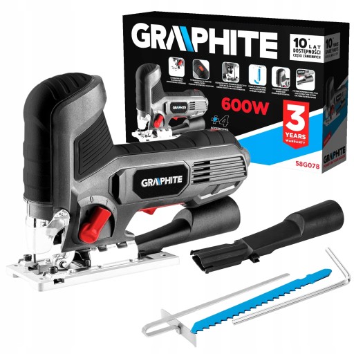 ГРАФІТ ЕЛЕКТРОЛОБЗИК 600 ВТ РЕГУЛЮВАННЯ ОБ / ХВ