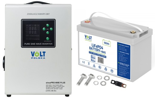 Источник бесперебойного питания с постоянной фазой для печи sinus pro 900/600w lifepo4 100ah