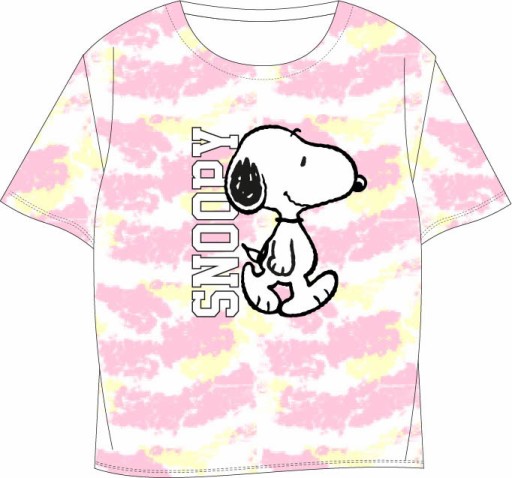 140 Blúzka T-shirt Pes SNOOPY krátky rukáv licencia ružová