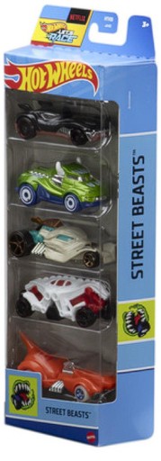 Zestaw aut Mattel HTV43 Hot Wheels Nightburnerz 5 sztuk • Cena