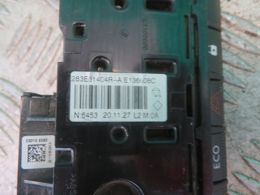 light switch of warning lights RENAULT MASTER 2.3 22R 283E81404R