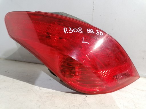 Peugeot 308 and HB light left rear part rear