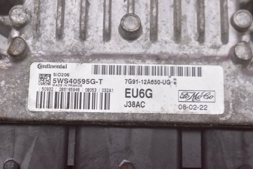 Bedienteil DES MOTORS 7G91-12A650-UG 5SW40595G-T FORD MONDEO MK4 2.0 TDCI 140KM