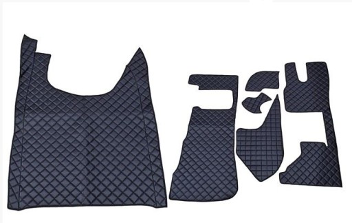 КОВРИКИ СТЕГАНЫЕ DAF XG XG + 2022 КОМПЛЕКТ ЧЕРНЫЙ