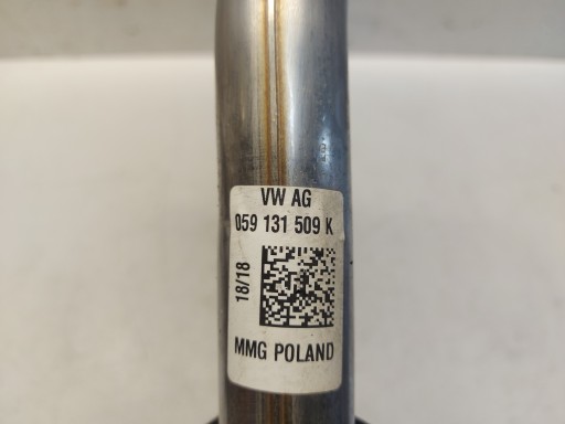 AUDI A8 D5 4N hose LACZACA exhaust EGR TLUMIK