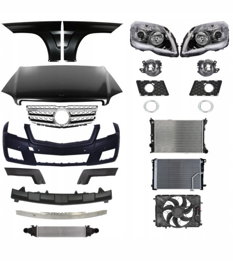 Inny500 - Mercedes GLK X204 Off Road 08-12 ЛАМПА КАПОТНА