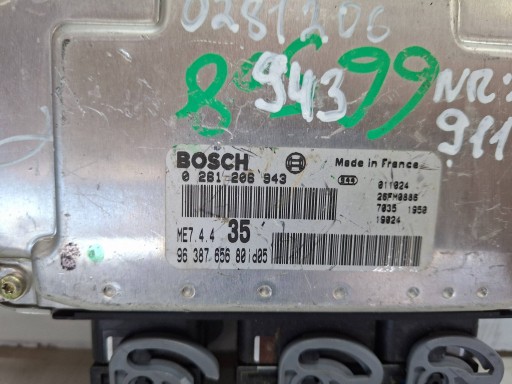 unité de commande électronique uce moteur ordinateur 0261206943 9638765680 CITROEN PEUGEOT 1.6 16V