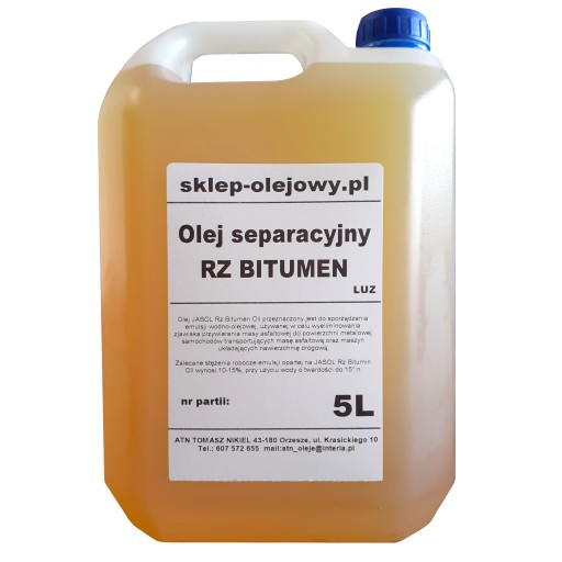 РОЗДІЛОВЕ МАСЛО ДЛЯ АСФАЛЬТУ СЕПАРАТОР 5L RZ BITUME