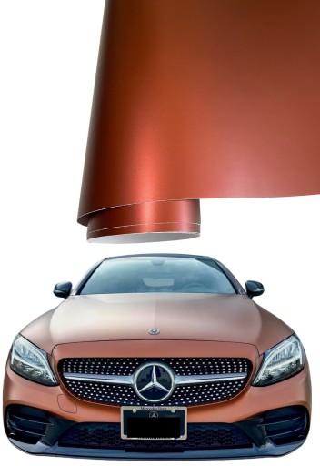 Фольга хром матовый жемчуг коричневый сатин 20M x152 см