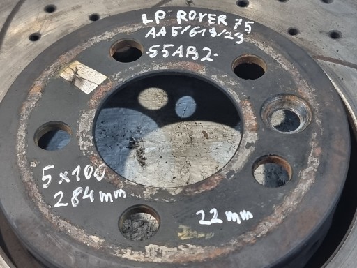 disc brake left front 284mm ROVER 75 2.0 CDT