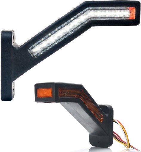 WAS1393 - УГЛОВОЙ ГАБАРИТНЫЙ ФОНАРЬ ЛЕВЫЙ ЭВАКУАТОР TIR 12-24V LED