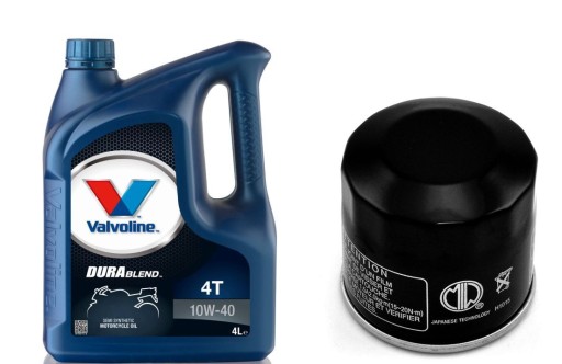 МАСЛО VALVOLINE DURABLEN 10W40 ФИЛЬТР HF204 KAWASAKI