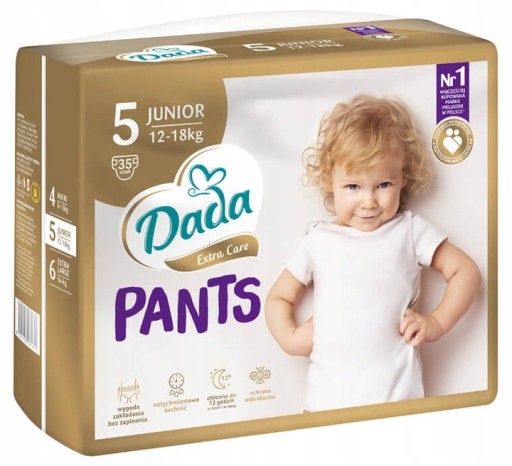 Підгузки Dada extra care розмір 5 12-18 кг 35 шт.