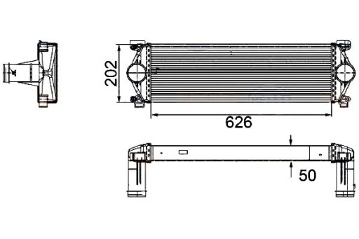 HEL-8ML 376 - ІНТЕРКУЛЕР НАДАРЮВАННЯ ПОВІТРЯ ОХОЛОДЖУВАЧ HEL