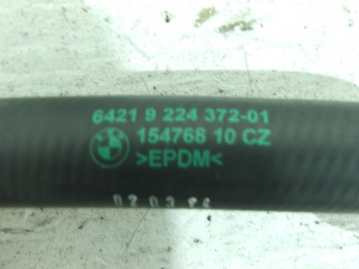 BMW 5 GT F07 crijevo prijenos vode 9224372