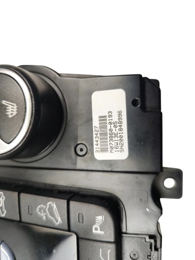 Pannello controllo RADIA CLIMATIZZATORE ARIA CONDIZIONATA VOLVO XC60 e LIFT (2013-2017) 31443427