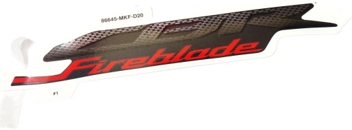 86645-MKF-D20ZA-211 - HONDA CBR1000RR БІЧНА НАКЛЕЙКА НАКЛЕЙКИ OEM 2018-