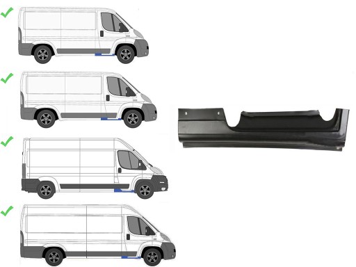 6227182495 - PEUGEOT BOXER 2006-2014 ПОРОГ ПРАВА