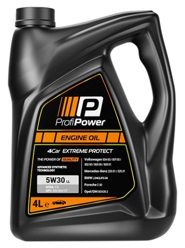 МАСЛО PROFIPOWER 4CAR 5W30 4L LL EXTREME PROTECT