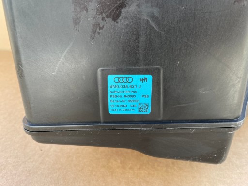 SUBWOOFER AUDI Q7 Q8 4M0035621J original as new bang OLUFSEN as new