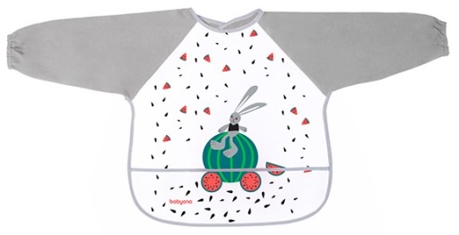 Нагрудник Фартух Babyono Відтінки сірий і сріблястий 1 шт.