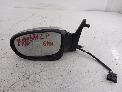 SEAT ALHAMBRA and mirror left 5 PIN silver