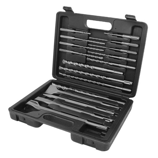 17 шт. Набір свердел для каменю з круглим хвостовиком