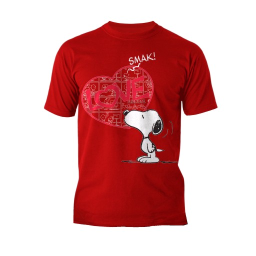 Peanuts Snoopy Comic Love Príchuť 02 Oficiálne Tees