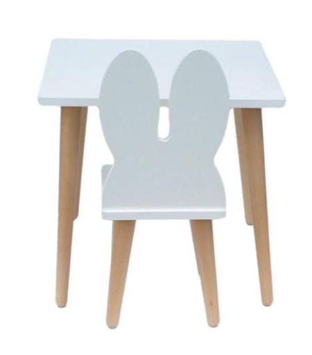 Стіл-зайчик з одним стільцем