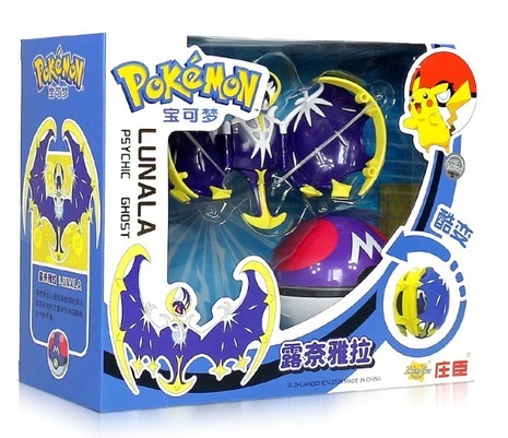 Pokémon figúrka Lunala 14,5 cm s pokeballom