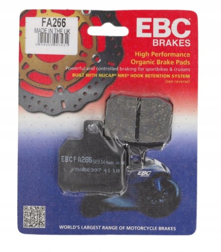 FA266 - ГАЛЬМІВНІ КОЛОДКИ APRILIA SL 1000 FALCO