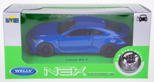 LEXUS RC F MODEL METALOWY WELLY 1:34-39 NIEBIESKI (5906168328039
