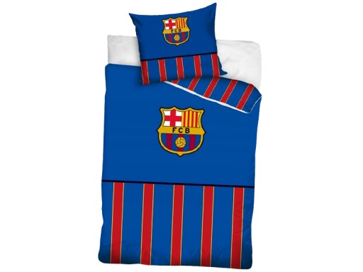 ПОСТІЛЬНА БІЛИЗНА FC BARCELONA 140x200 BARCA ПОДУШКА 50x70