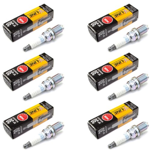 6x свічка запалювання ngk bkr6equp v-line 30 vl30 6 штук 6343 4 електрода