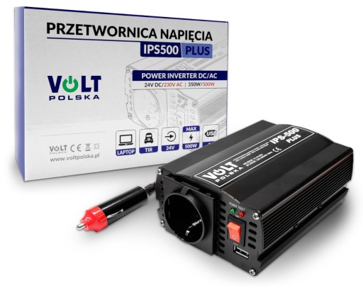 ПЕРЕТВОРЮВАЧ НАПРУГИ IPS500 PLUS 24V-230V 350 / 500W