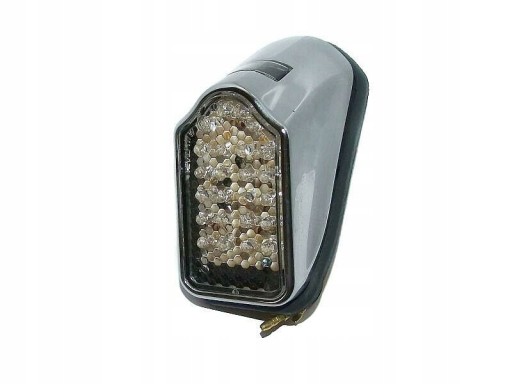 LA-038 - ЗАДНІЙ ЛІХТАР СВІТЛОДІОДНИЙ УНІВЕРСАЛЬНИЙ МЕТАЛЕВИЙ ХРОМ HOMOL.