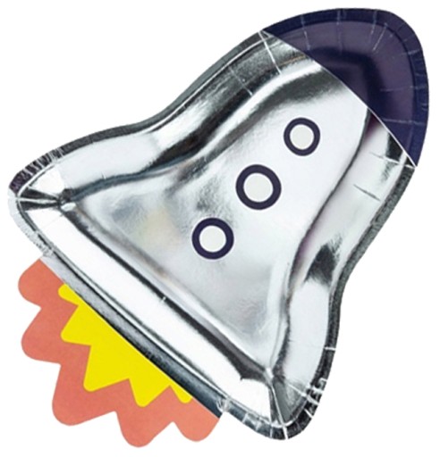 Паперові тарілки Partydeco Space Rocket 6 шт