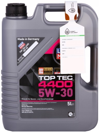 Motoröl LIQUI MOLY Top Tec 4400 5W30 5l, 2322