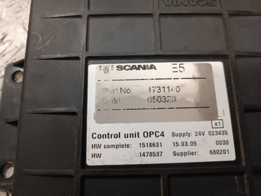 Драйвер комп'ютера opc4 scania r 1731140