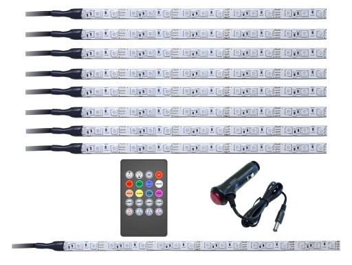 BLINK LED кабины автомобиля RGB 8X30CM музыка + багажник