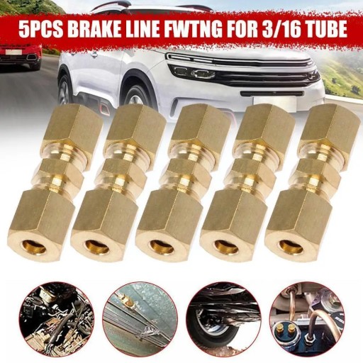 3/16\&quot; Od Hydraulic Brake Lines Pipe 33 X 10mm Brass Connector Line ~33777