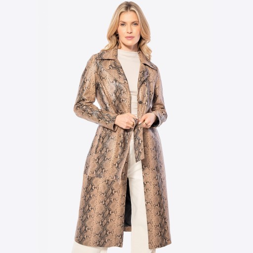 WITTCHEN Damen Ledermantel mit Tiermuster za Allegro