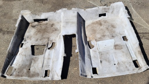 floor mats rear part rear carpet MERCEDES S W220 OE EU grey
