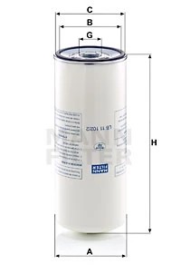 MANN-FILTER LB 11 102/2 ФІЛЬТР МАСЛОСІПАРАТ